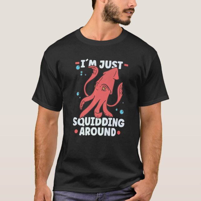 T-shirt Squid  Octopus  Squid Marine Biologist  5 (Devant)