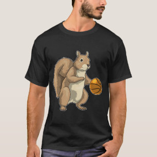 T-shirt Squirrel Joueur de basket-ball