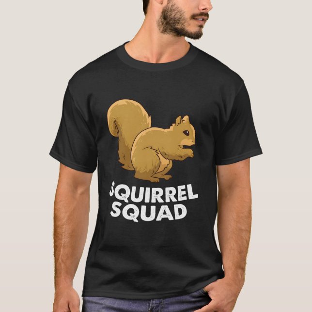 T-shirt Squirrel Squad Team Squirrel Squirrel (Devant)
