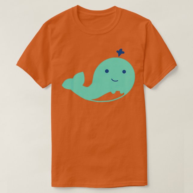 T-shirt Squirt Adorable blue whale (Design devant)