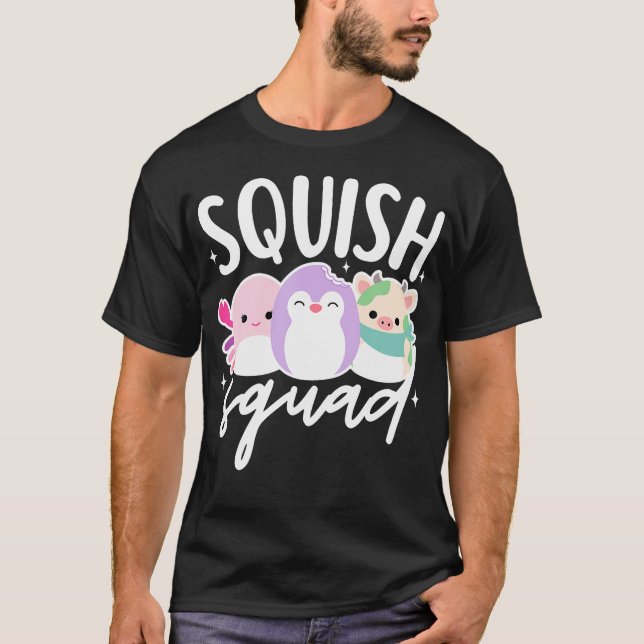 T-shirt Squish Squad Mallow Super Mignonne Pour Les Enfant (Devant)