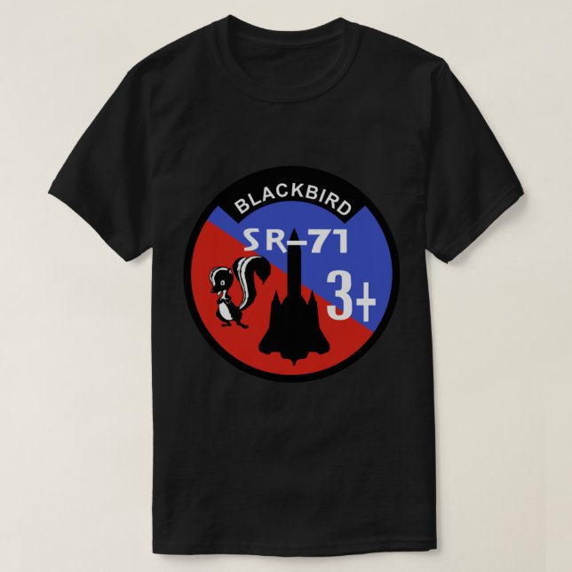 T-shirt SR-71 Blackbird +3 Badge (Design devant)