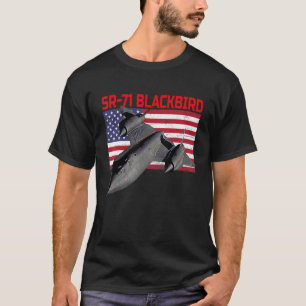 T-shirt Sr 71 Blackbird En Action Et F Américain Patriotiq
