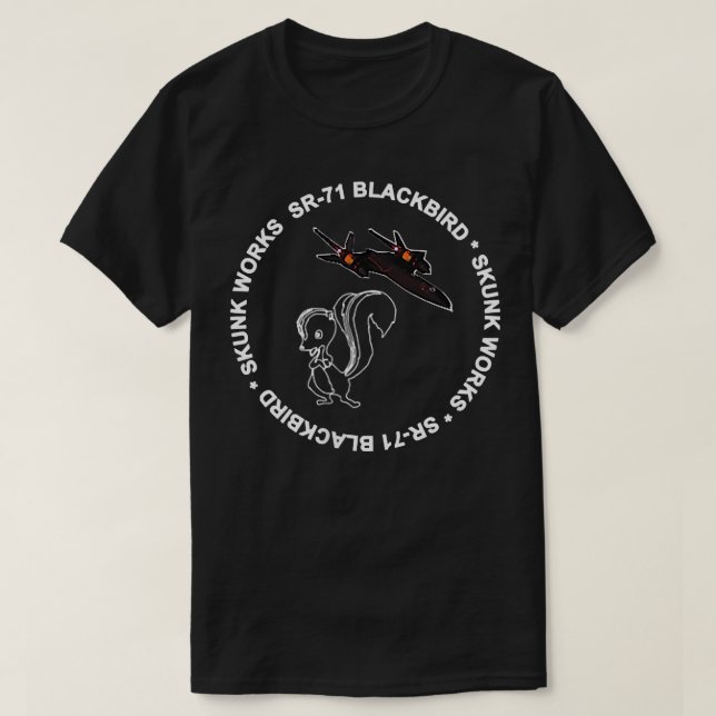 T-shirt SR-71 Blackbird-Skunk Works (Design devant)