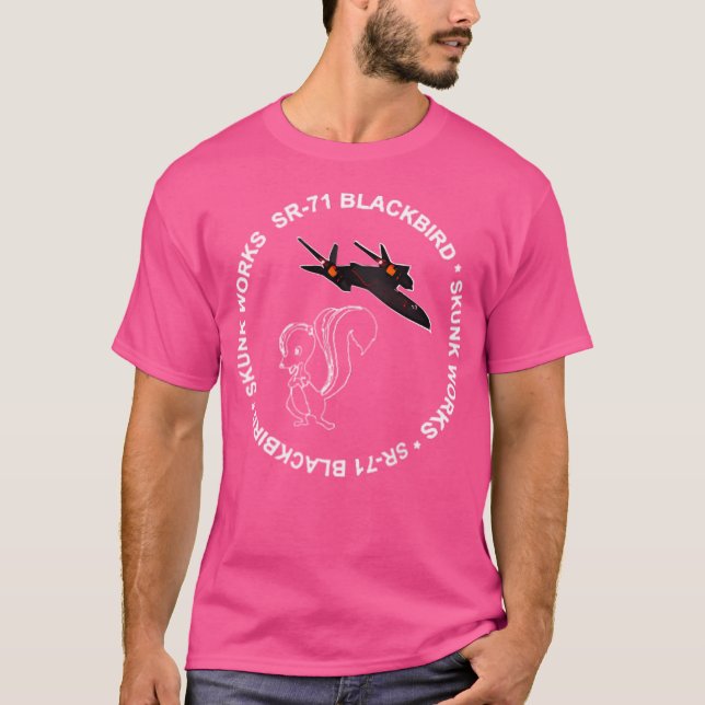 T-shirt Sr-71 Blackbird-Skunk Works (Devant)