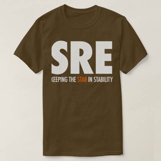 T-shirt SRE Maintenir le tabou dans la stabilité (Design devant)