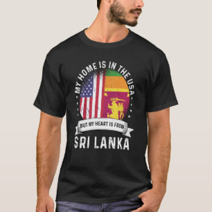 T-shirt Sri Lanka American Patriot Gros Fier Accueil USA F