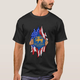 T-shirt Sri Lanka Cricket USA Drapeau parfait pour le cric