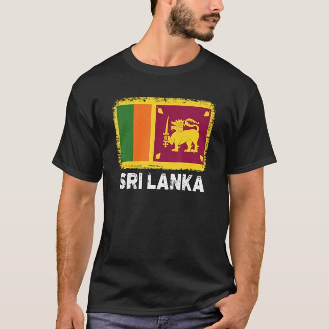 T-shirt Sri Lanka Flag   Support Sri Lankan People Women M (Devant)