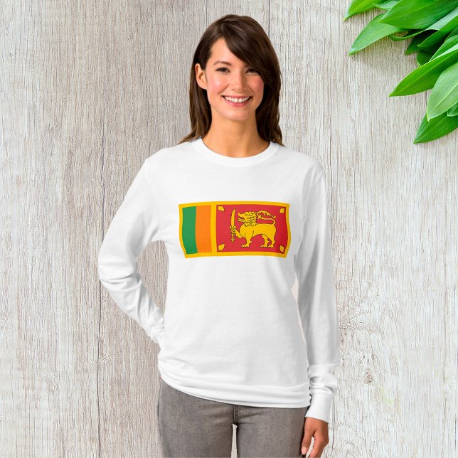 T-shirt Sri Lanka National Flag Lion Symbol (Créateur téléchargé)