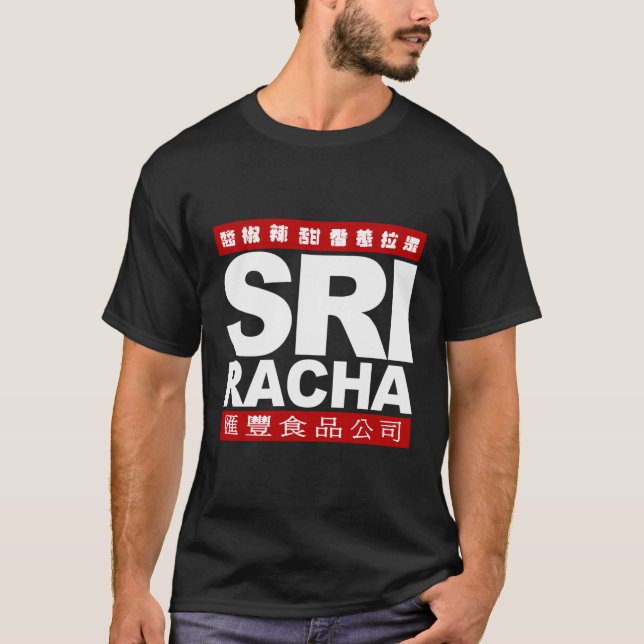 T-shirt Sriracha Sri Racha Red Bars (Devant)