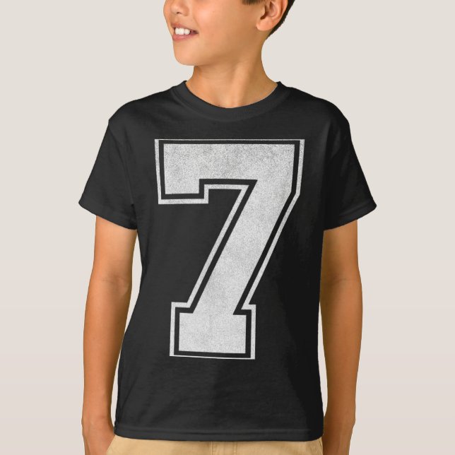 T-shirt Srts Jersey Number 7 Nge Fan Team Player Birthday  (Devant)