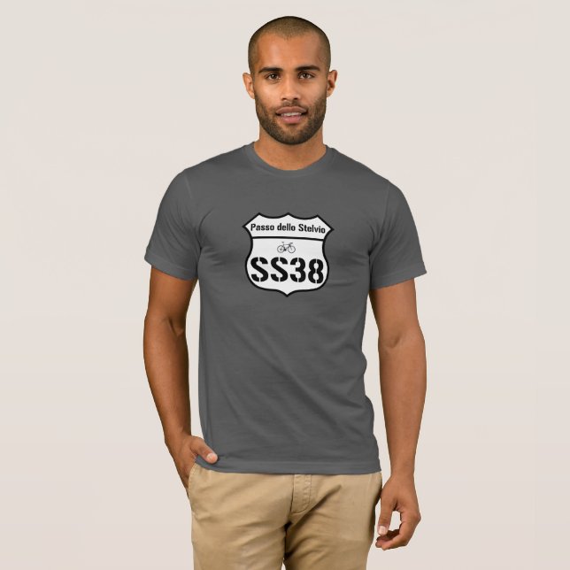 T-shirt SS38 : Dello Stelvio de Passo (Devant entier)