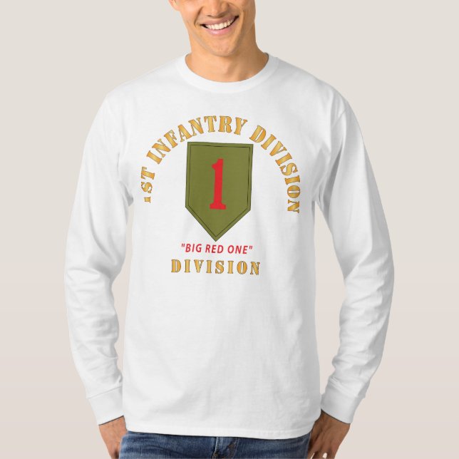 T-shirt SSI - 1ère division d'infanterie - Big Red One (Devant)