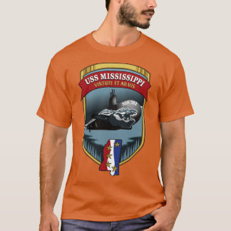 T-shirt SSN782 USS Mississippi Crête