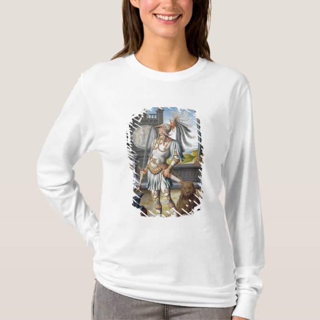 T-shirt St Adrian dans l'armure dans un paysage ouvert (Devant)