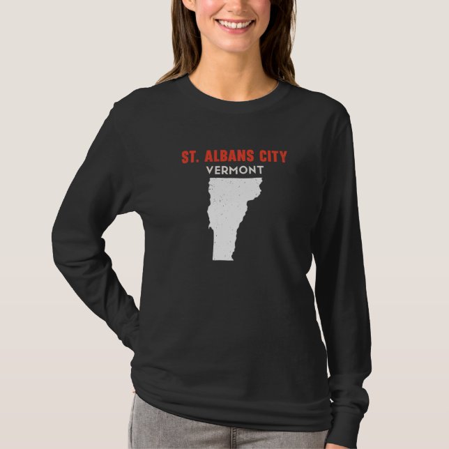 T-shirt St Albans city Vermont USA State America Travel Ve (Devant)
