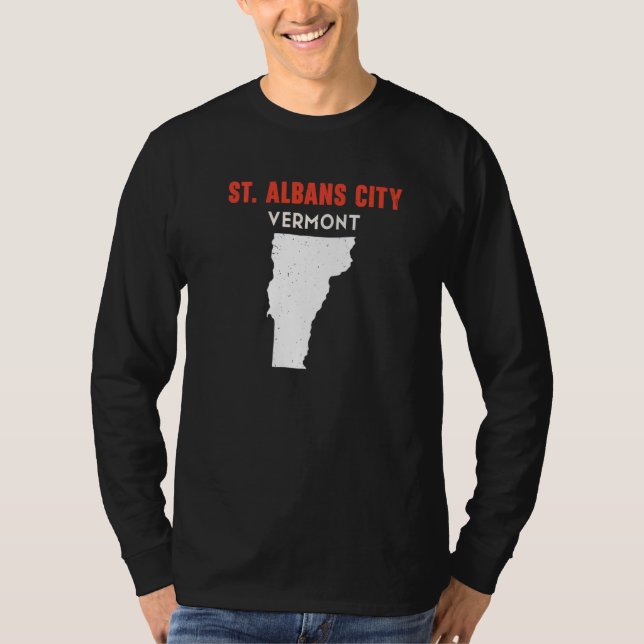 T-shirt St Albans city Vermont USA State America Travel Ve (Devant)