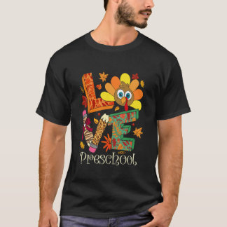 T-shirt St Amour Maternelle Dinde Action de Grâce Automne