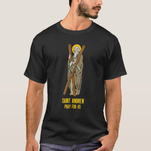 T-shirt St Andrew Patron De Pêche Saint De Fisherman Catho