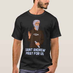T-shirt St Andrew Pêche Patron des pêcheurs Cathol