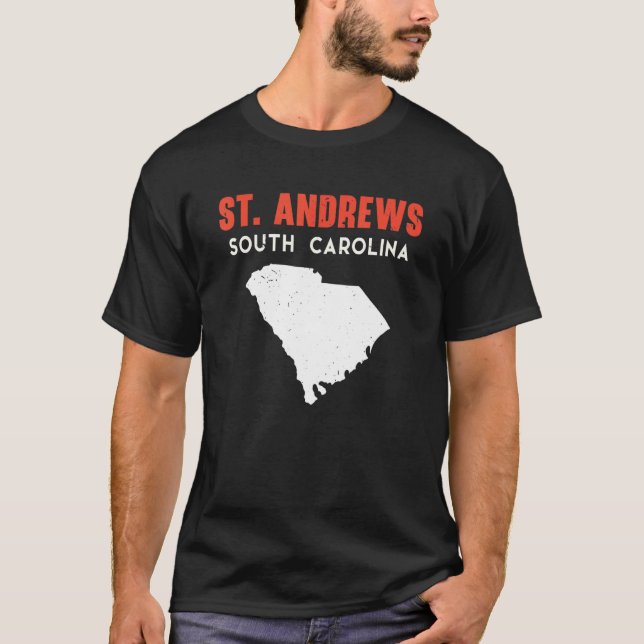 T-shirt St Andrews South Carolina USA State America Travel (Devant)