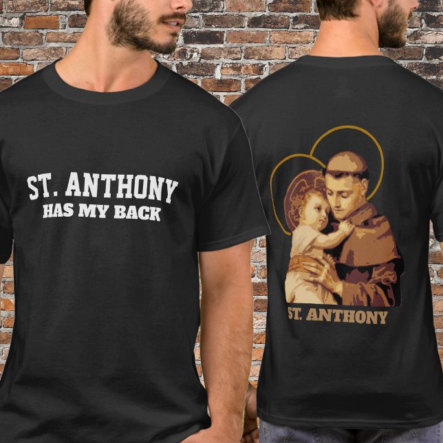 T-SHIRT ST. ANTHONY A MON DOS (Créateur téléchargé)