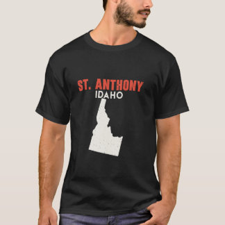T-shirt St Anthony Idaho USA State America Travel Idahoan