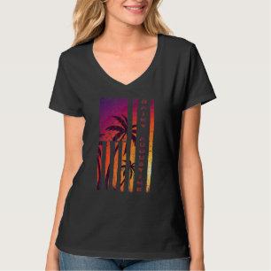 T-shirt St Augustine Beach Vacances Floride Sunset Palm Us