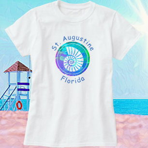 T-shirt St Augustine Florida Joli Nautilus Seashell