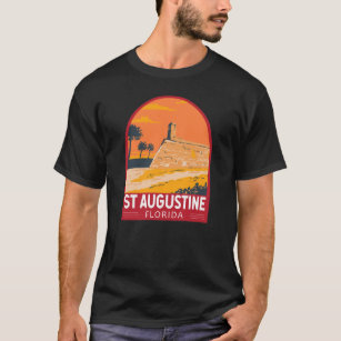 T-shirt St Augustine Florida Travel Art Vintage