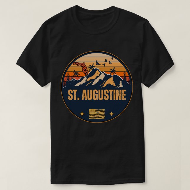T-shirt St. Augustine, Floride (Design devant)