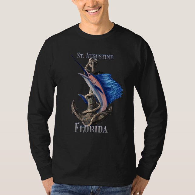 T-shirt St Augustine Floride Espadon Marlin Océan Pêche (Devant)