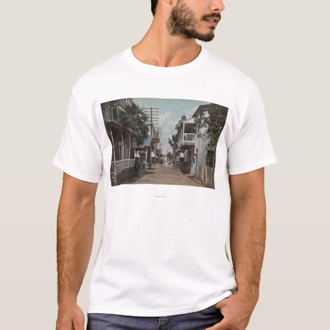 T-shirt St Augustine, la Floride - vue de St de St George (Devant)