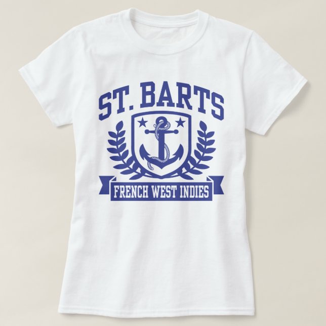T-shirt St. Barts Antilles françaises (Design devant)