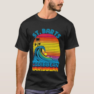 T-shirt St Barts Caribbean Retro Throwback Surf & Plage So