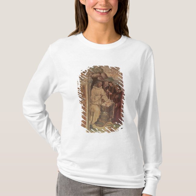 T-shirt St Benoît contre un paysage, de la vie o (Devant)