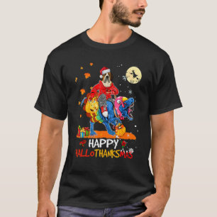 T-shirt St Bernard Joyeux Hallothanksmas Halloween Action
