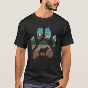 T-shirt St Bernard Paw Maman Papa Chien Femmes