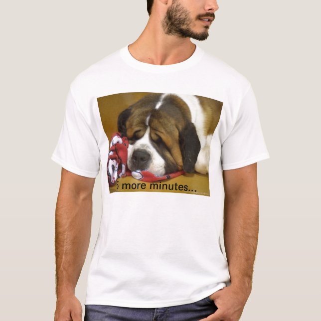 T-shirt St Bernard somnolent