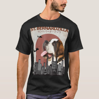 T-shirt St. Bernardzilla Funny Saint Bernard Amoureux de l