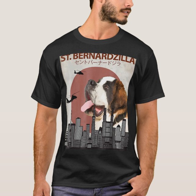 T-shirt St. Bernardzilla Funny Saint Bernard Amoureux de l (Devant)