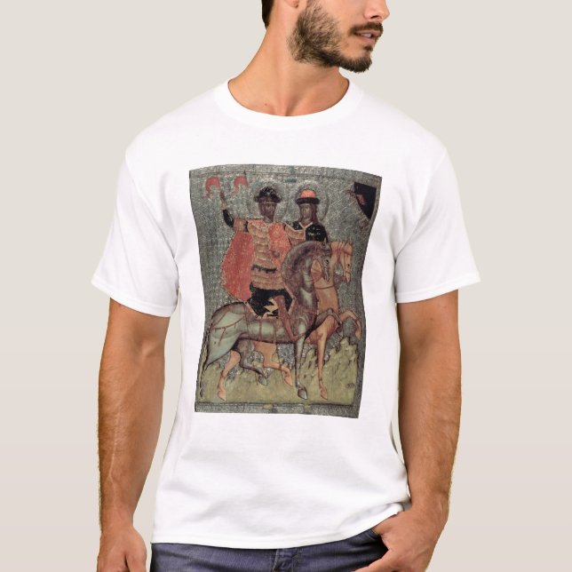 T-shirt St Boris et St Gleb ont monté, c.1377 (Devant)