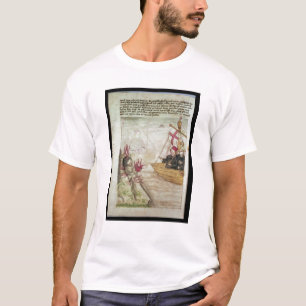 T-shirt St Brendan dans son bateau