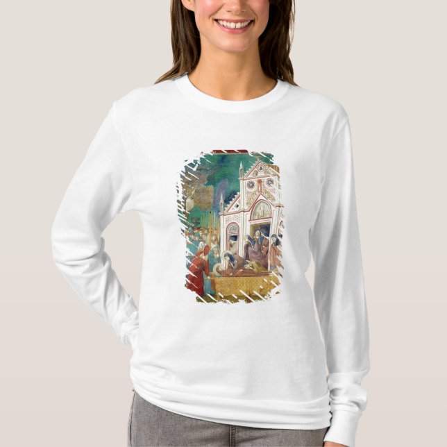 T-shirt St Clare embrasse le corps de St Francis (Devant)
