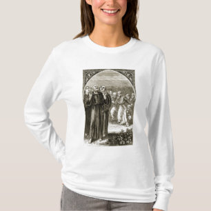 T-shirt St Columba chantant, et attaqué par les druides,