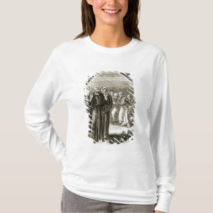 T-shirt St Columba chantant, et attaqué par les druides,