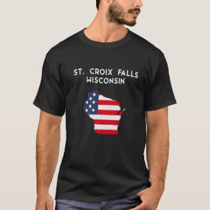 T-shirt St Croix Falls Wisconsin USA State America Travel