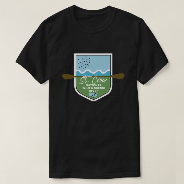 T-shirt St Croix National Wild and Pittoresque River Minne (Design devant)