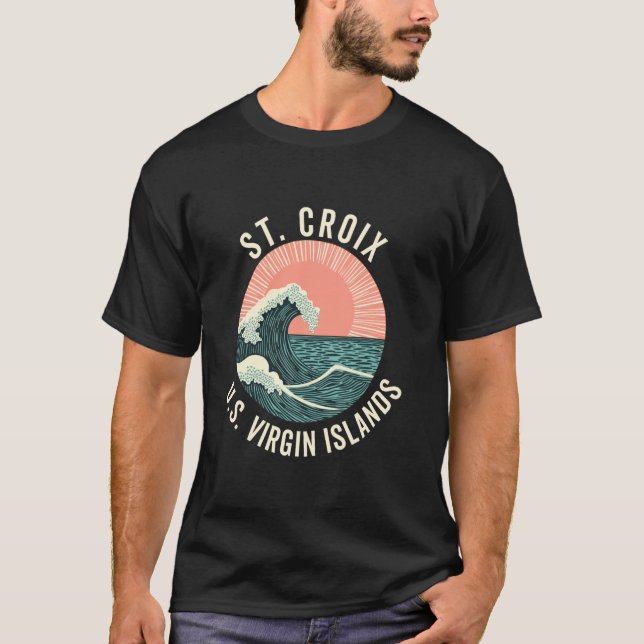 T-shirt St. Croix usvi Etats-Unis Virgin Island Souvenir V (Devant)